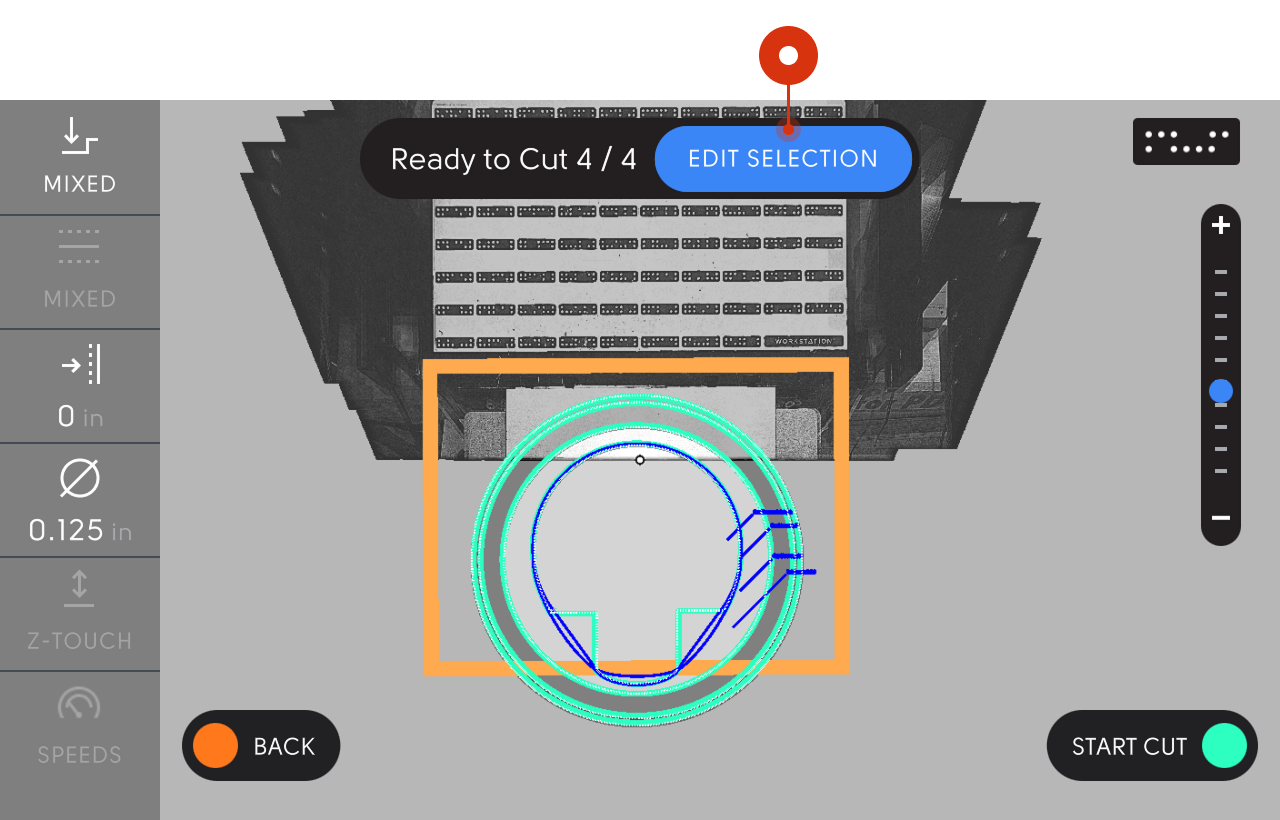 Editing your Cut Selection
